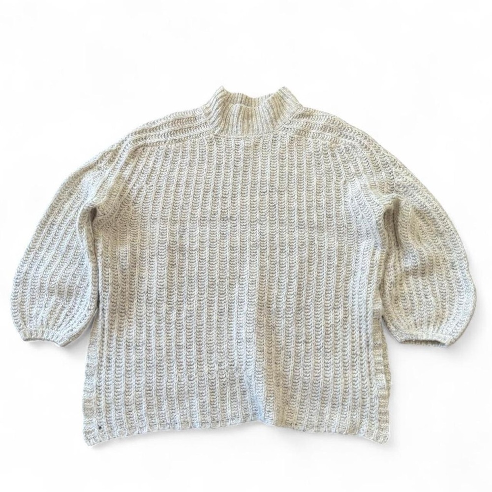 Pilcro Elegant Pullover Balloon Sleeve Textured Boho Cozy Soft
Sweater M